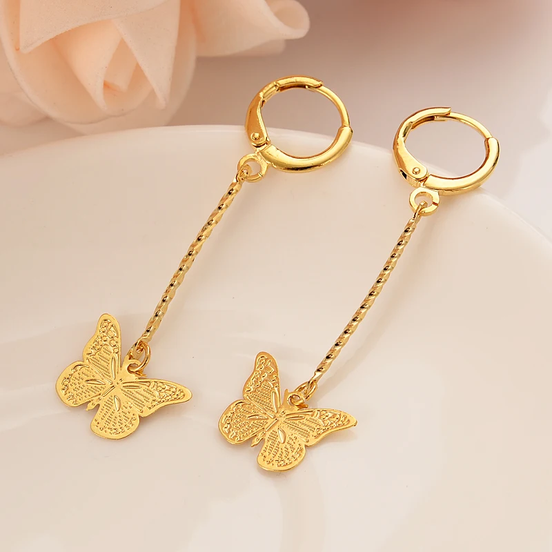 Высокое качество Мода золотое покрытие Для женщин серьги в форме капель амулеты