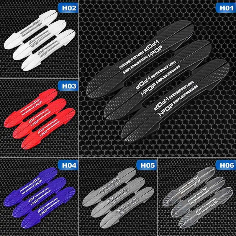 

6Pcs Universal Car Auto Door Edge Protection Guard Protection Strip Scratch Collosion Protector Door Crash Bar For BMW Audi