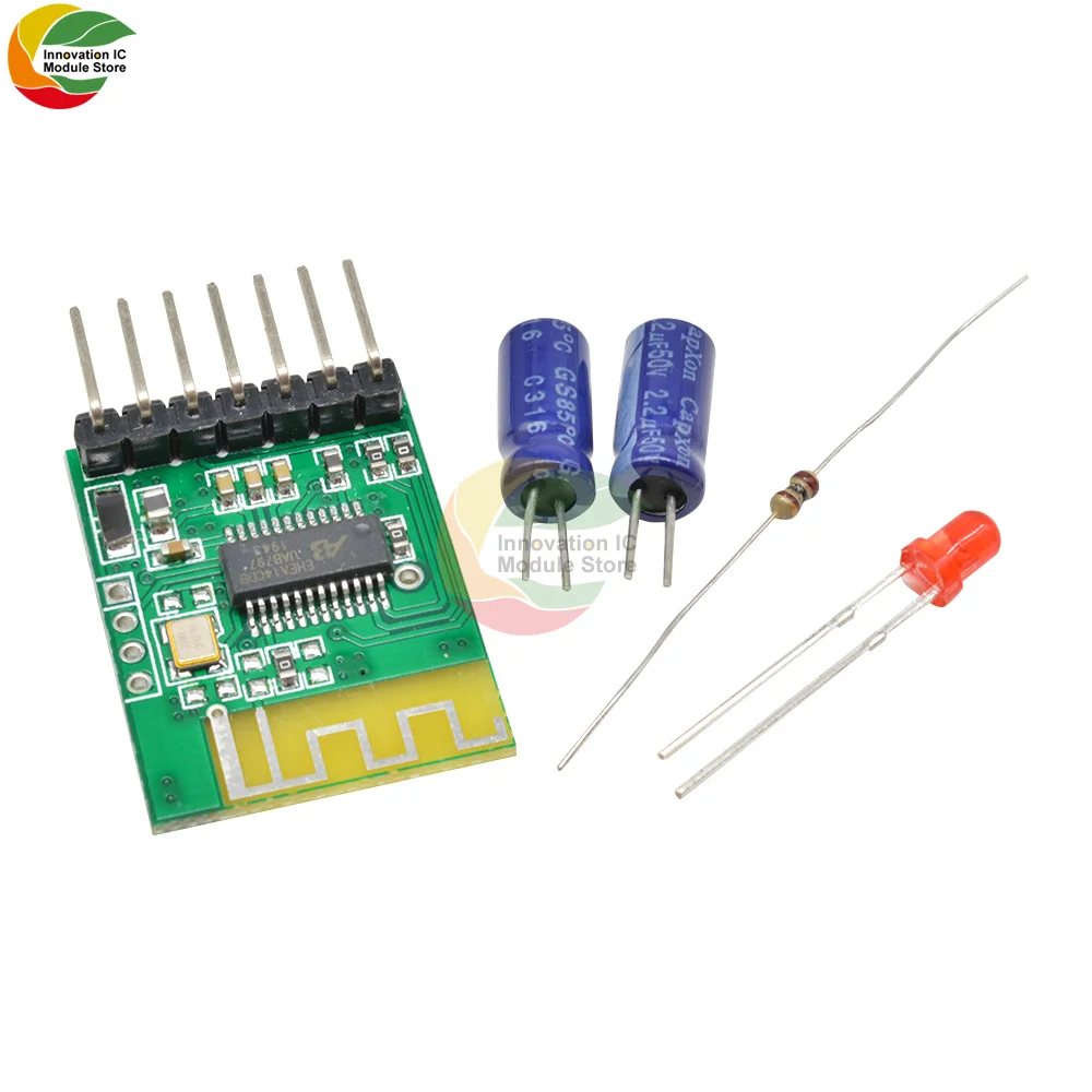 

Ziqqucu Bluetooth 4.2 Receiver Audio Stereo Module 3.7V/5V Mono 7PIN Output Speaker Amplifier Board with Capacitor Resistor