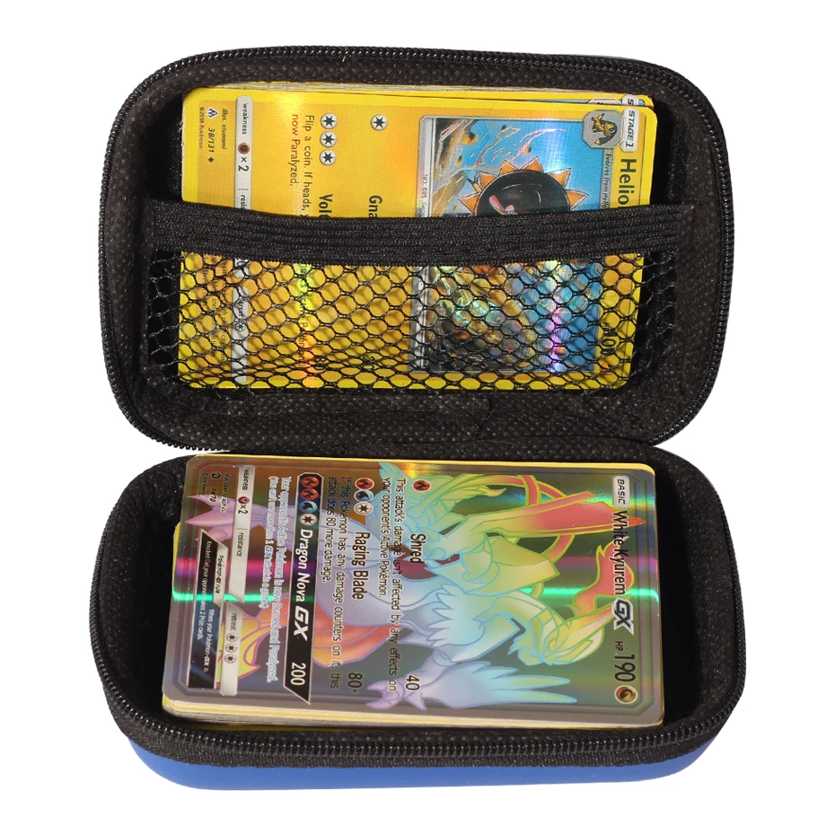 Tarjeta de juego Pokemon Pikachu, soporte de 50 tarjetas, &aacute;lbum de fotos, estuche r&iacute;gido con 20 tarjetas Flash GX en espa&ntilde;ol, caja de almacenamiento, regalo de Navidad-2