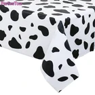 1X чехол для стола на ферму, пластиковая скатерть с коровьим принтом, одноразовый чехол для стола из ПВХ для фермерских животных, тематические супироги на день рождения и пикник
