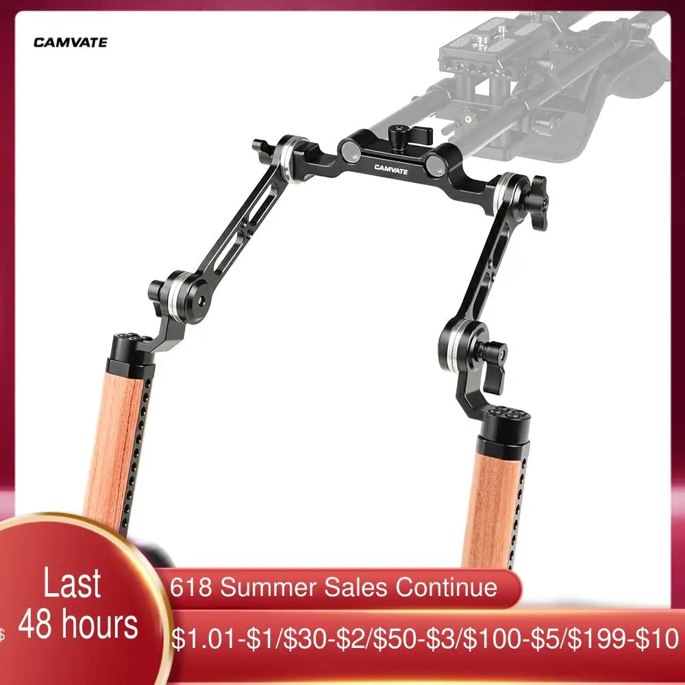 CAMVATE 2 шт. деревянная рукоятка с 15 мм стержневым зажимом и соединительным рычагом