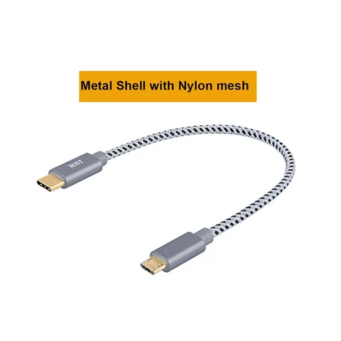 Короткий кабель USB Type-C, кабель USB C-Micro USB OTG для синхронизации данных и зарядки, 0,2 м, для Xiaomi, Samsung, Macbook Pro