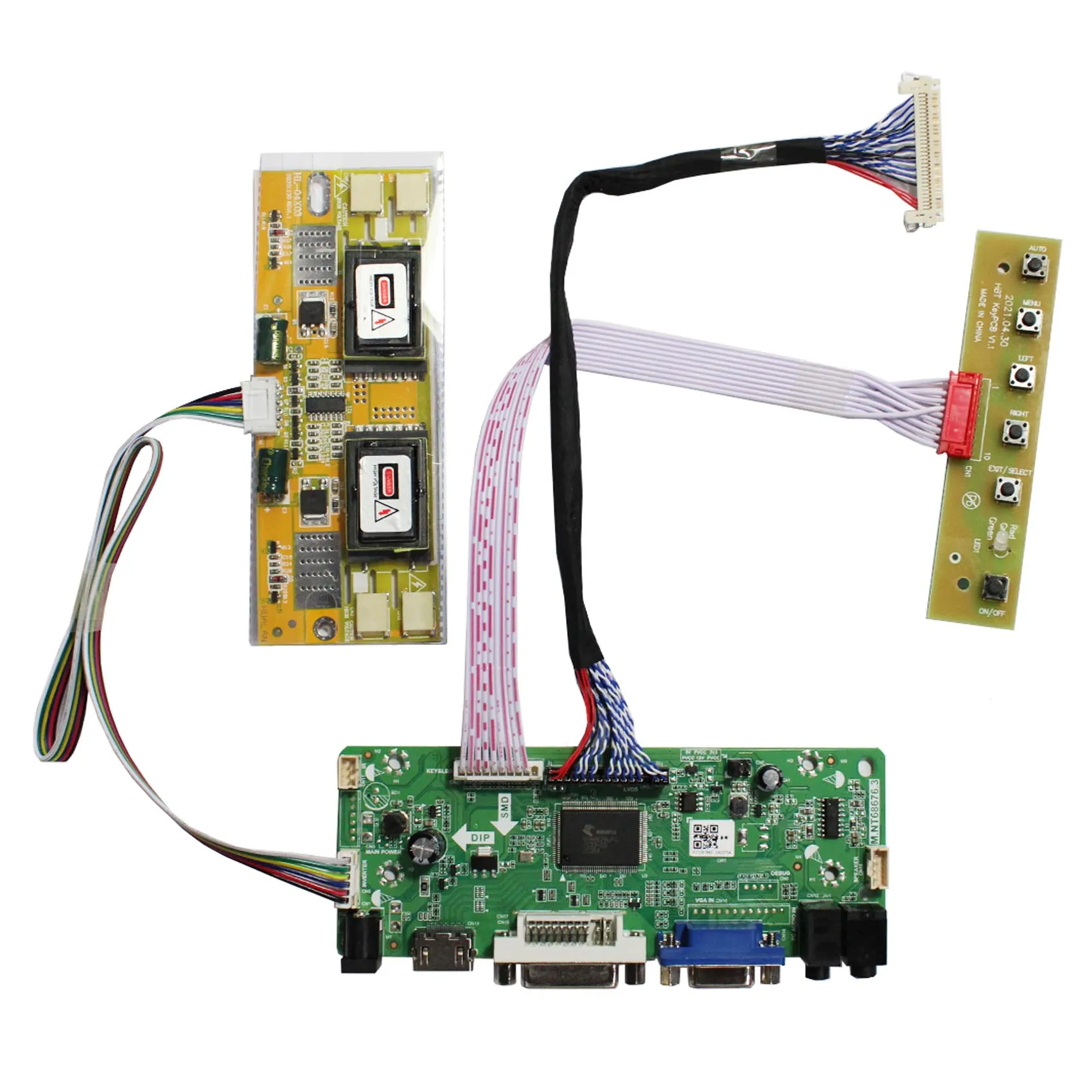 

New M.NT68676 Monitor Board Kit for LTM190EX-L01 LTM190EX-L05 HDMI+DVI+VGA LCD LED screen Controller Board Driver