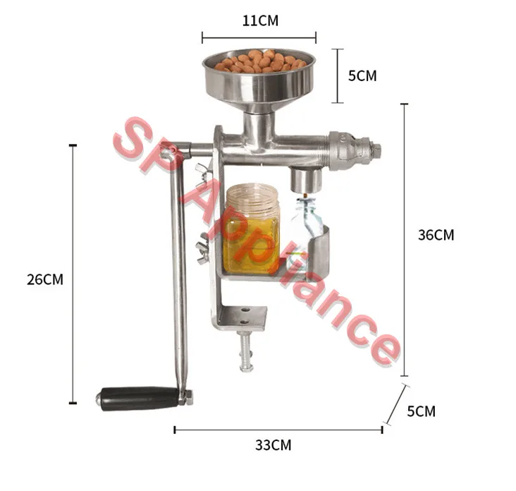 Ручной Масляный Пресс бытовой экстрактор масла пресс для семян арахисовых