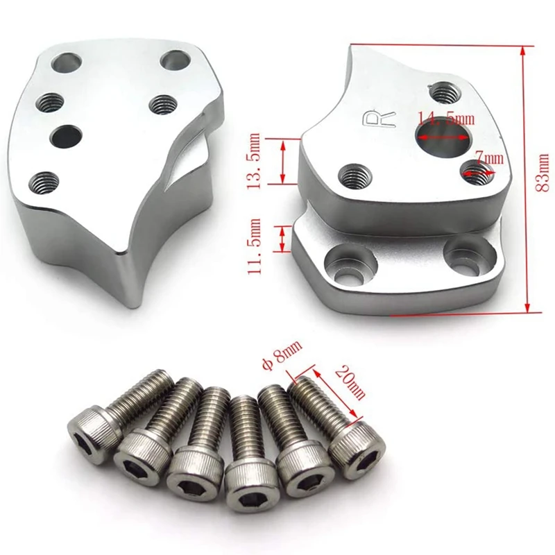 

25mm Handlebar Riser for Yamaha FJR1300 FJR 1300 2001-2005 Silver Handle Bar Risers Motorcycle Accessories Parts