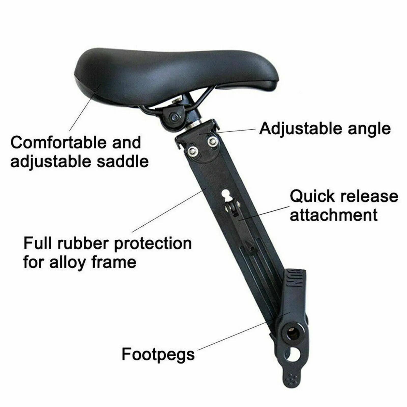 

Child Front-Mounted Bicycle Seat Adjustable Detachable Mountain Bike Kids Seat bicycle accessories