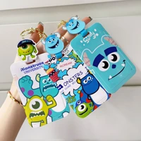 monster university keychain dumbo student meal card bus card access control card set schoolbag keyring pendant