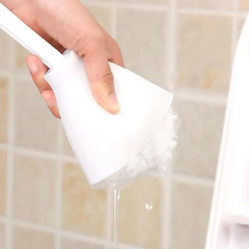 Пластиковая щетка для унитаза с длинной ручкой туалета чистки ванной комнаты