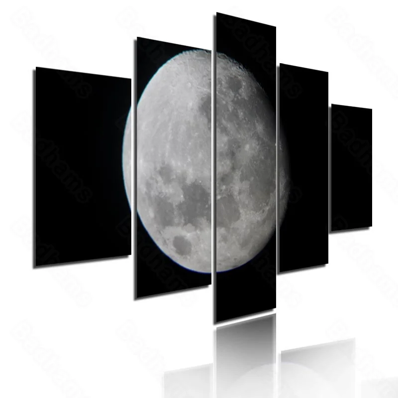 

Astronomy Enthusiasts Living Room Decoration Wall Painting Layout Studio Paintings Disc Moon No. 3 Frameless Painting