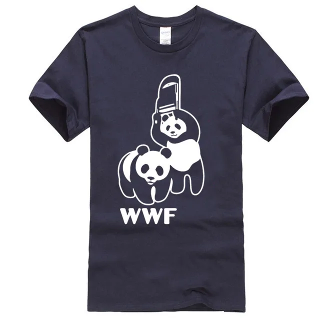 Мужская футболка с пандой для борьбы банками WCW TNA PARODY ANIMALS TOP | одежда