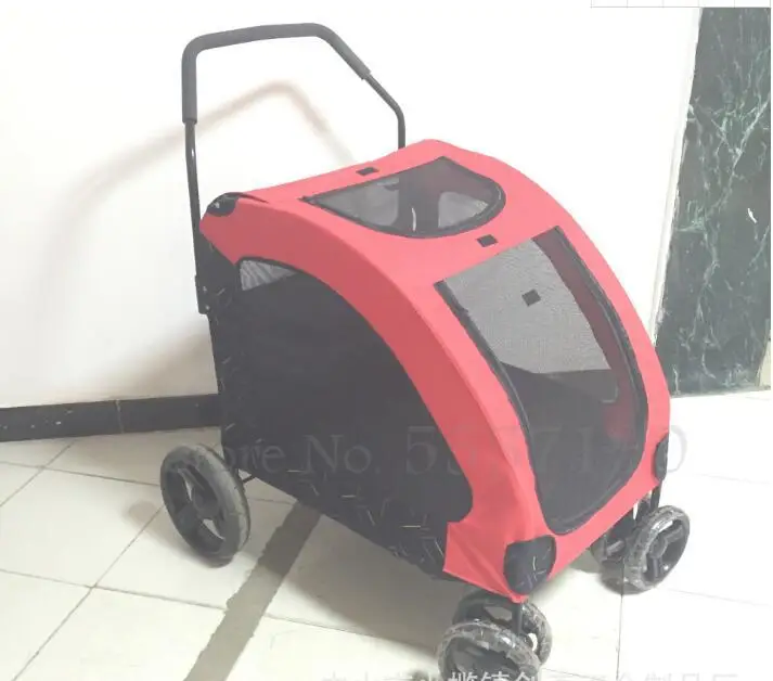 Большая Ручная тележка для животных высокого качества класса pet коляска складной