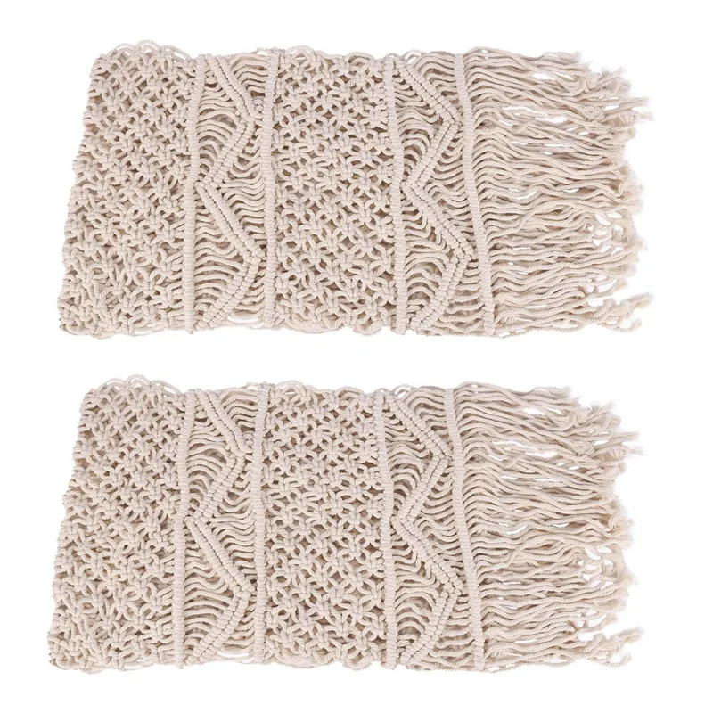 

2 шт., настольная дорожка для макраме, ручная работа