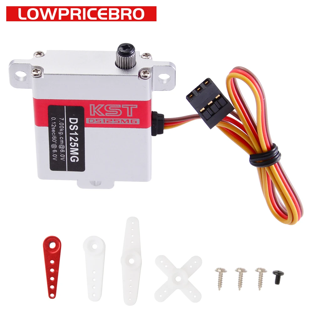 Цифровой сервопривод KST DS125MG металлическая шестерня с высоким крутящим моментом