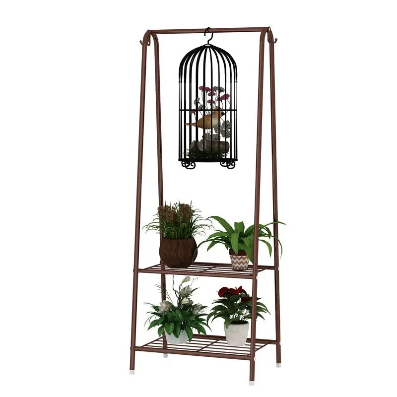

Living room multi-level floor hanging orchid stand hanging multi-function rack flower stand balcony wrought iron