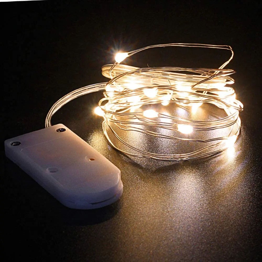 

2M 20LEDs Holiday Lighting Fairy Garland 20pcs/lot Copper Wire LED String Lights For Christmas Tree Wedding Party Decoration