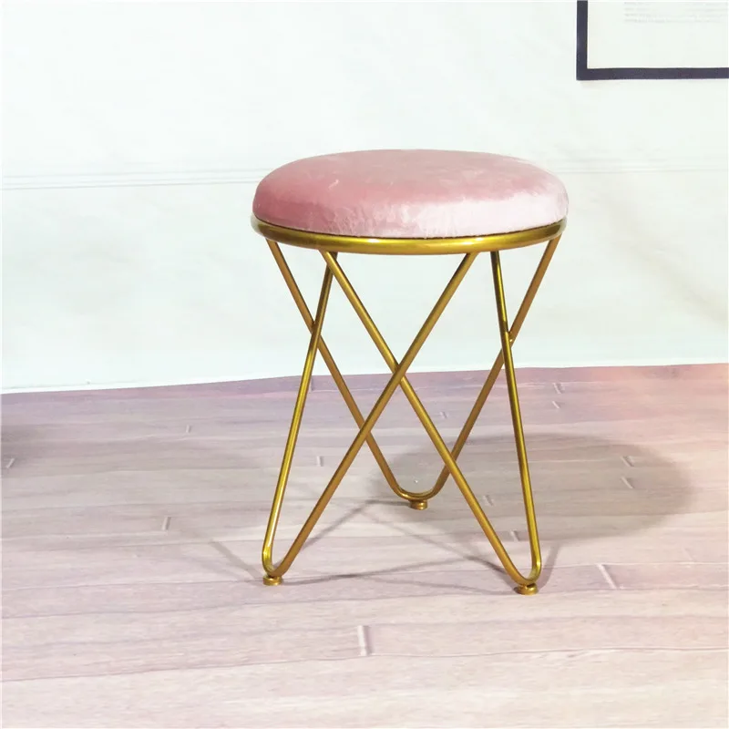 Современный минималистский ins стул для макияжа золотой туалетный креативный