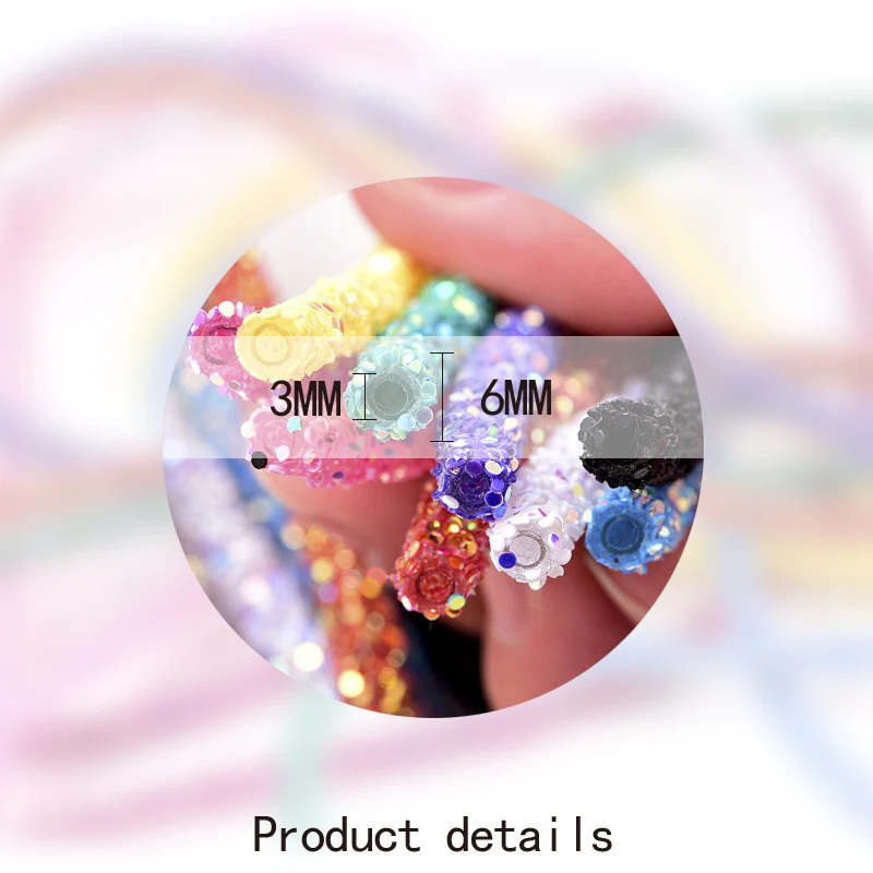 Веревка из смолы с блестками для стразы шнур тюбика пайетками отделки ювелирных