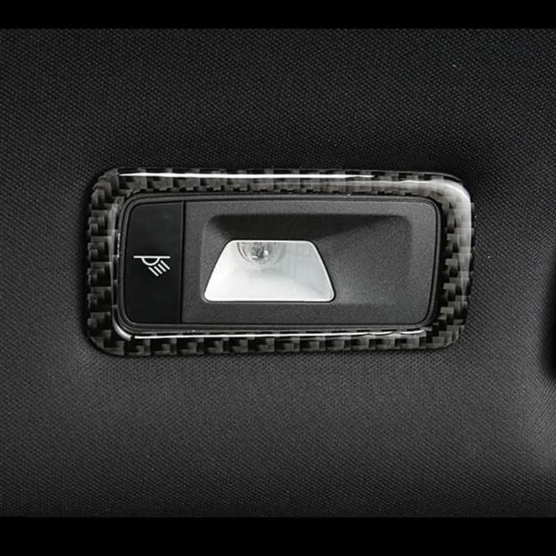 

Рамка для лампы для чтения заднего вида из углеродного волокна, декоративная Обложка, отделка 2 шт. для Porsche Macan 2015-2018, модификация интерьера а...