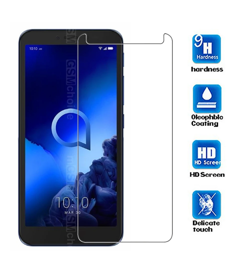 Закаленное стекло 9H для Alcatel 1S 2019 3 3L Защита экрана U5 5V 3X 3V 3C 1X 5 7 Защитная пленка