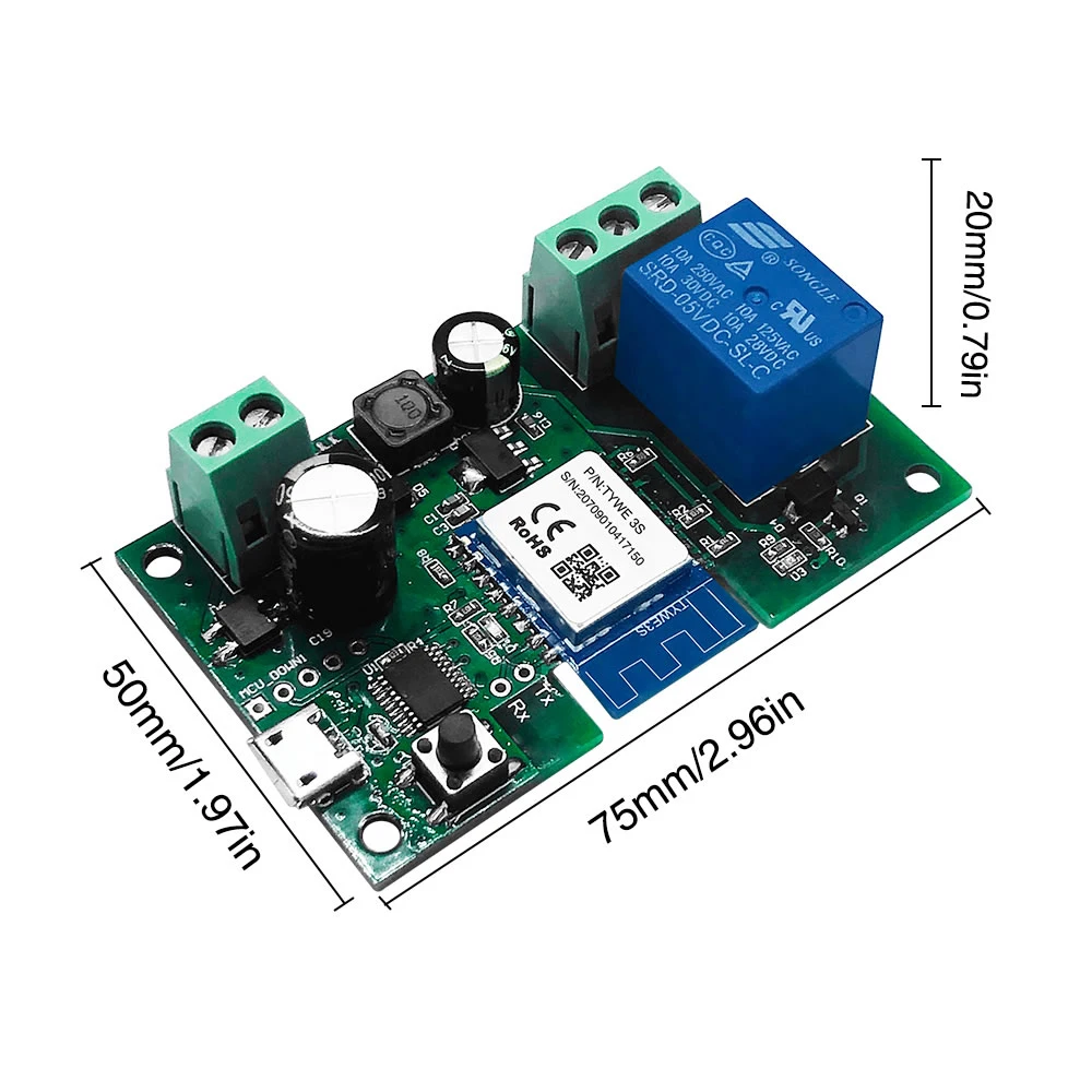 DC5V 12/24/32V переключатель Wi-Fi Беспроводной триггерный релейный модуль