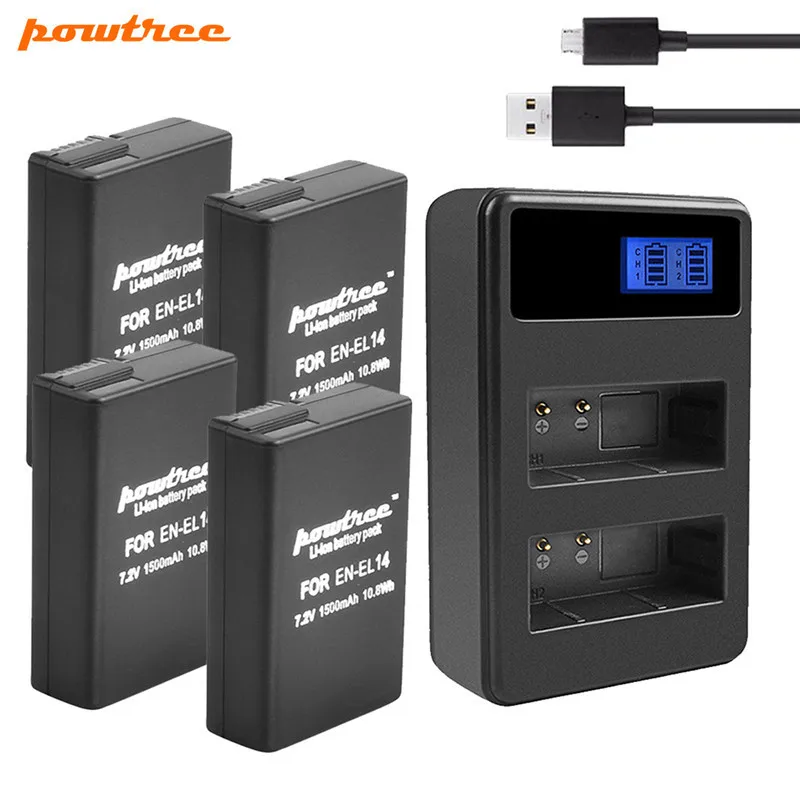 Внешняя Аккумуляторная Батарея Powtree 1500 мАч и двойное зарядное устройство USB для