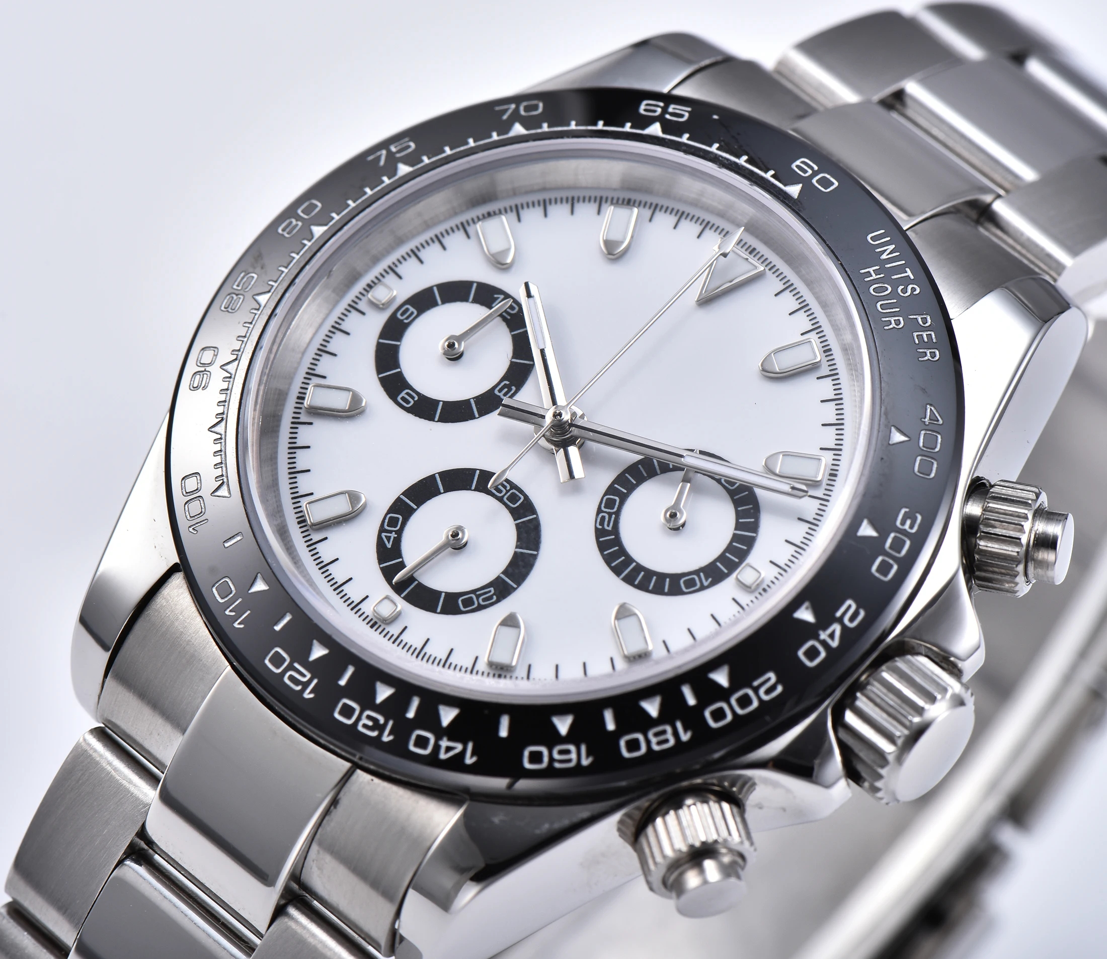 Часы мужские кварцевые с хронографом японские часы сапфировым стеклом vk63 со