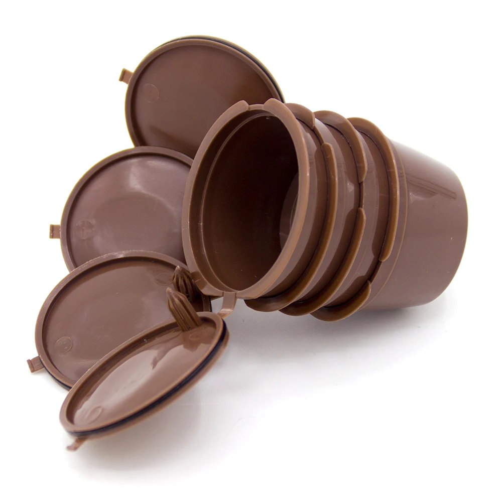 4 шт. многоразовые капсулы для кофе dolcegusto пластиковые многоразового