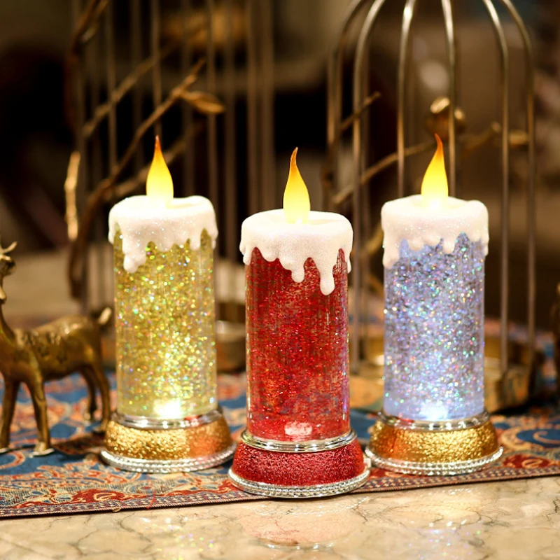 Creative LED Candle Night light USB Rechargeable Desk Lamp Lamps for Bedroom Wedding Christmas Decoration Gift Light | Лампы и