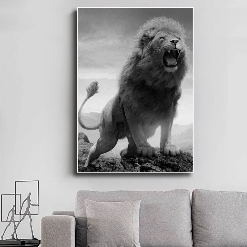

Animal Lion Canvas Art Posters and Prints Animal Wall Art Decoration Pictures African Lion Canvas Painting Home Wall Decoration