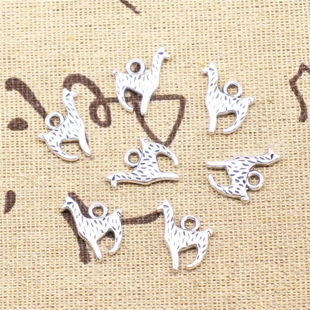 

Supplies For Jewelry Making 20pcs 13x18mm Antique Silver Color Alpaca Charms