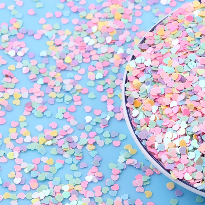 

Solid peach heart sequined glass ball clothing accessories DIY wedding 50 grams decorative sequins DIY sewing accessories