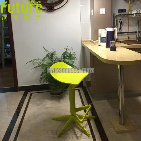 Скандинавский барный стул ложка креативный вращающийся простой для переднего