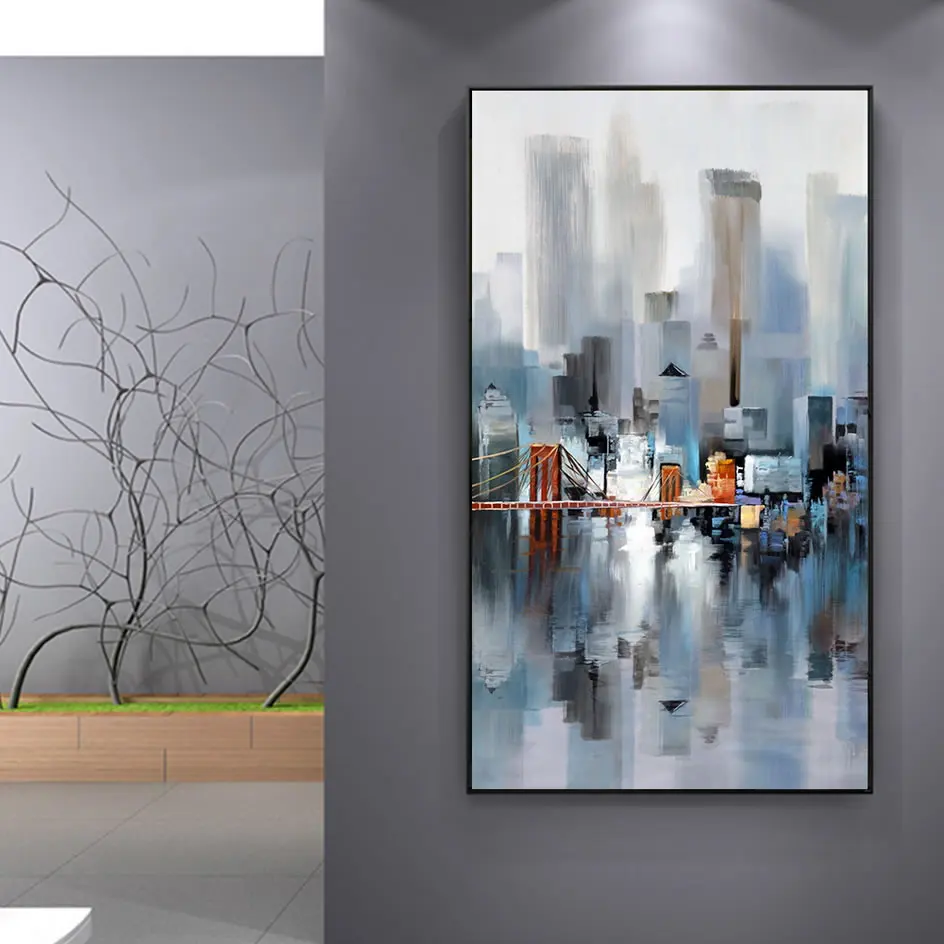 Высотный строительный мост городская архитектура пейзаж абстрактное искусство