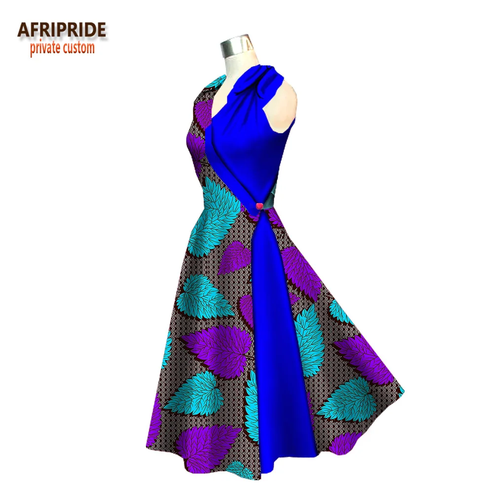 Повседневное платье с Африканским принтом для женщин AFRIPRIDE платья трубы длиной