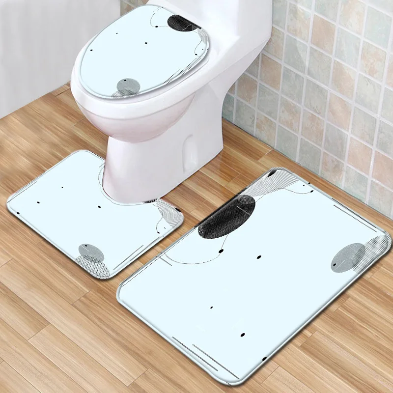 Zeegle 3 шт. коврик для ванной комнаты Набор анти скольжения Ванная комната душ