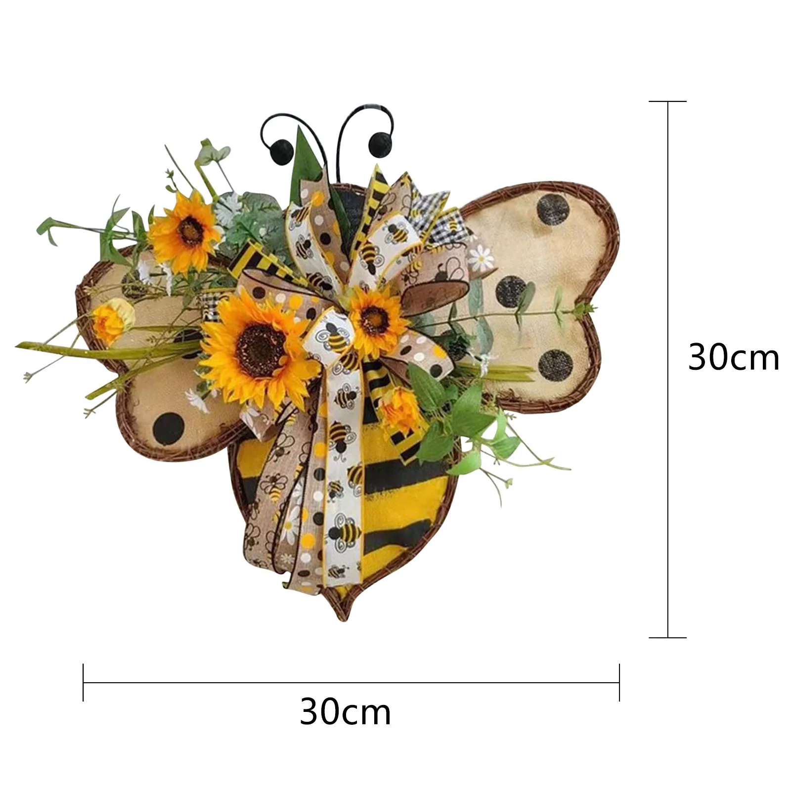 

World Bee Day Door Sign Wreaths Door Wall Garlands Hanging Plate Garden House Ornament Window Flower Home Decoration