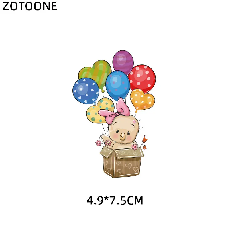 ZT1557 ZOTOONE Мультяшные наклейки с животными для железной передачи одежды DIY аксессуары футболки Платья моющиеся теплопередачи H - Цвет: ZT1557