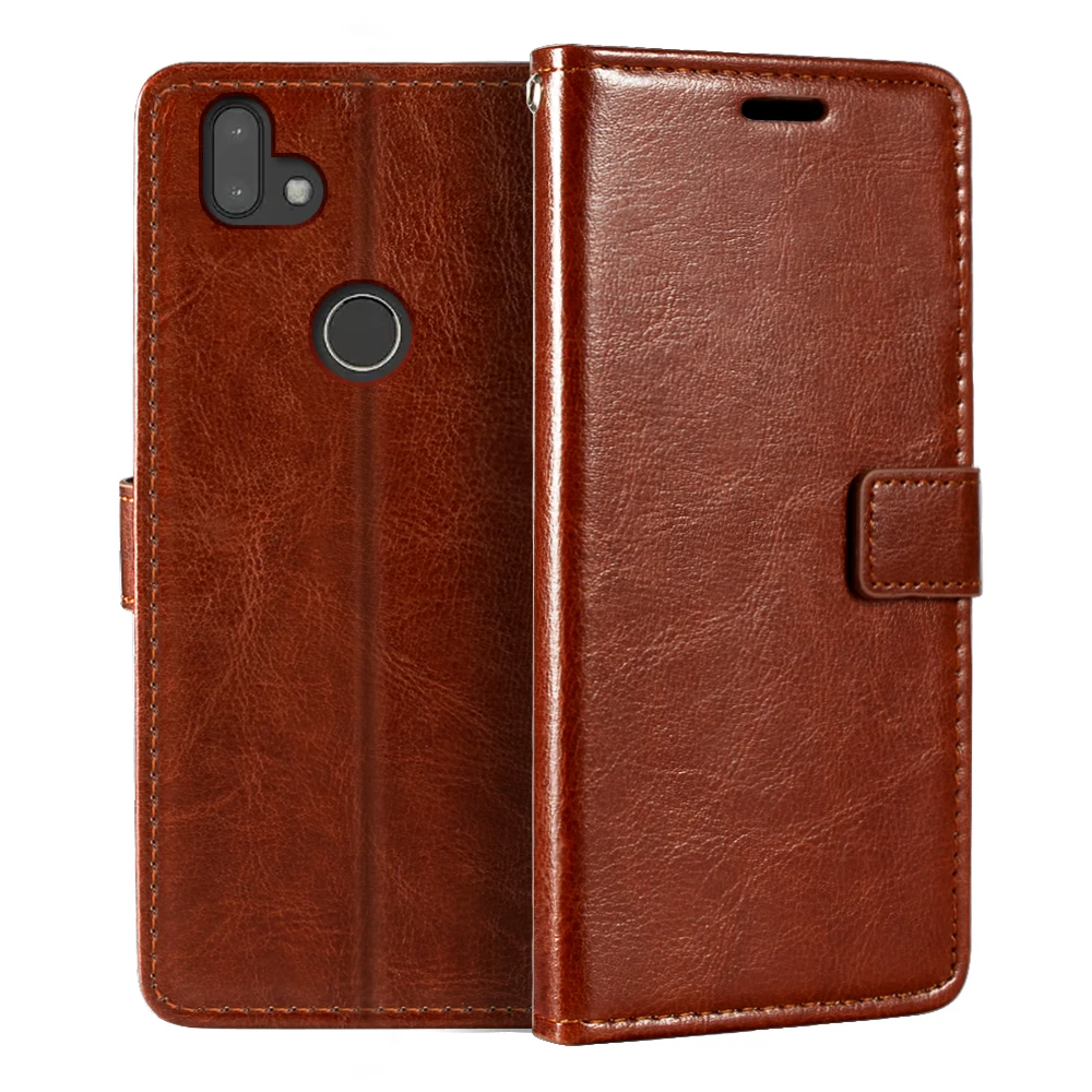 

Case For Fujitsu Arrows RX Wallet Premium Leather Magnetic Flip Case Cover With Card Holder And Kickstand For Fujitsu Arrows M05