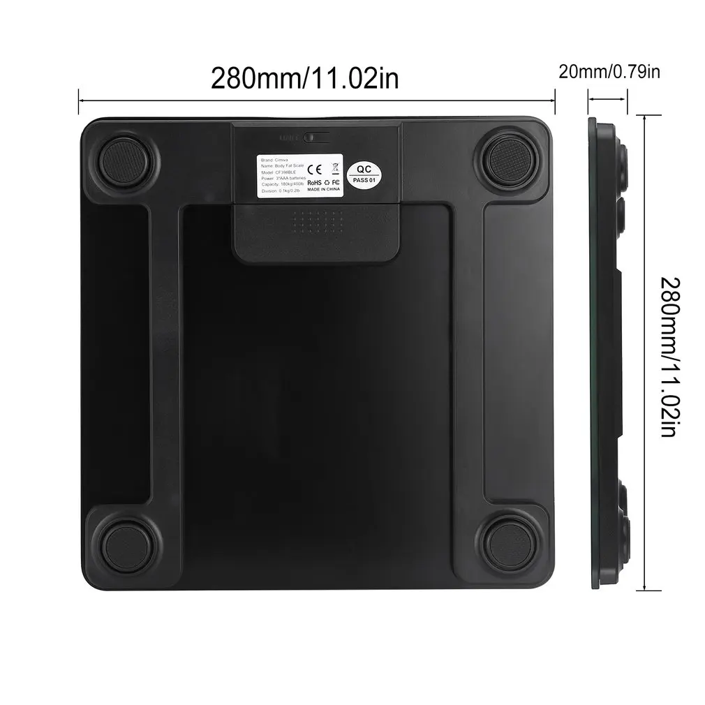 

Leshp Body Fat Scale Smart Bmi Scale Digital Bathroom Wireless Weight Scale Body Composition Analyzer