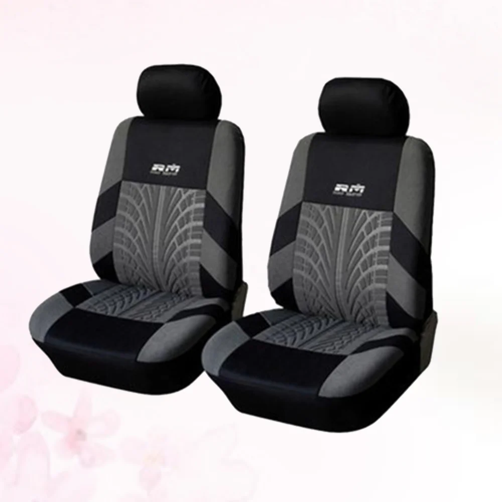 

Pcs Car Front Seats Covers Universal Auto Seat Cover Letters Embroidered Dust Proof Car Seat Protector Mat Car Interior Access
