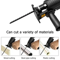 zezzo%c2%ae portable reciprocating saw adapter electric drill to electric saw for wood metal cutting tool with saw blade