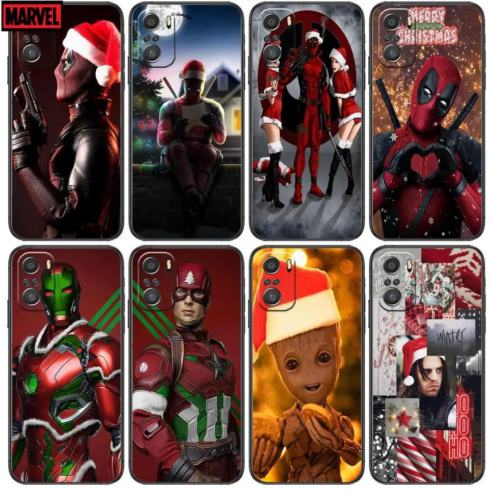 

Christmas superhero For Xiaomi Redmi Note 10S 10 9T 9S 9 8T 8 7S 7 6 5A 5 Pro Max Soft Black Phone Case