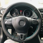 Кожа из микроволокна на заказ для Volkswagen VW Beetle чехол рулевого колеса автомобиля, 2012, 2013, 2014-2016, до 2013, 2014, 2015, 2016