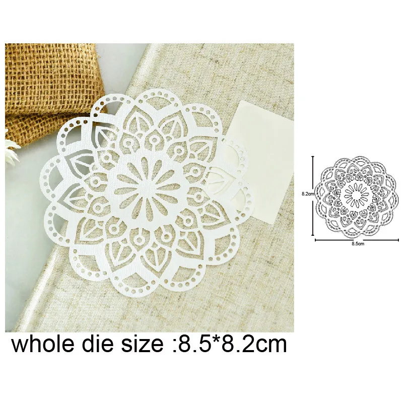 

2021 new metal cutting dies cut die mold lace circle frame decoration Scrapbook paper craft knife mould blade punch stencils die