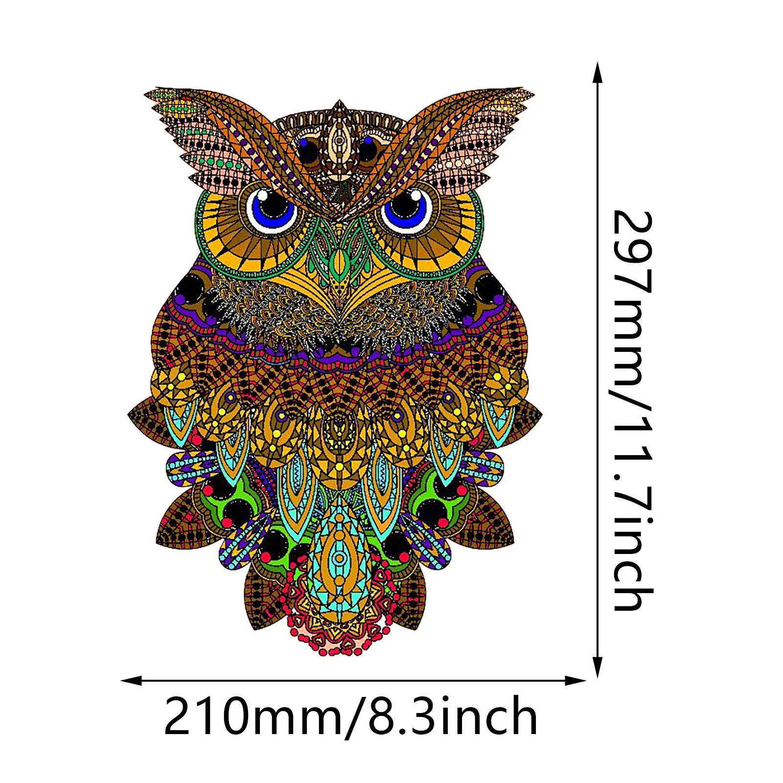 

Adult and children puzzle holiday gift wooden puzzle A4 wooden puzzle unique shaped 3D puzzle animal gift for adults/children F4