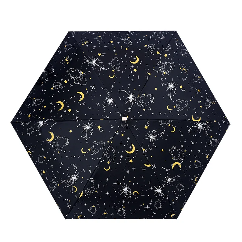 Зонт от солнца и дождя женский складной зонт двойного назначения легкий