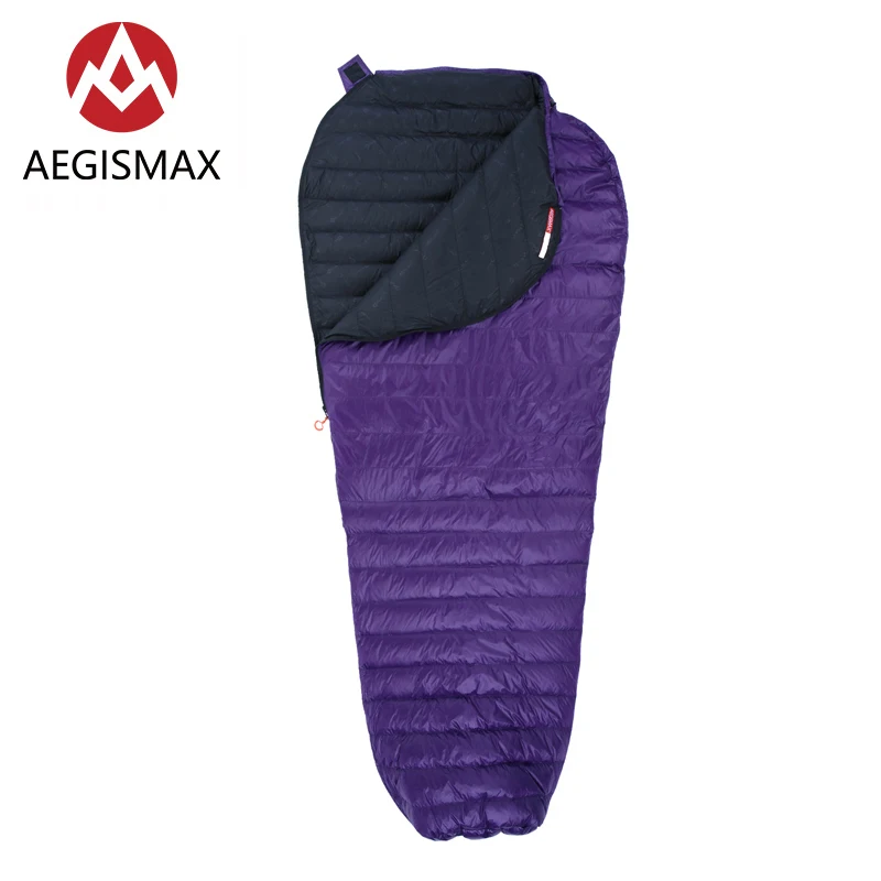 AEGISMAX Nano фиолетовый уличный ультралегкий ультрасухой белый гусиный пух для мам