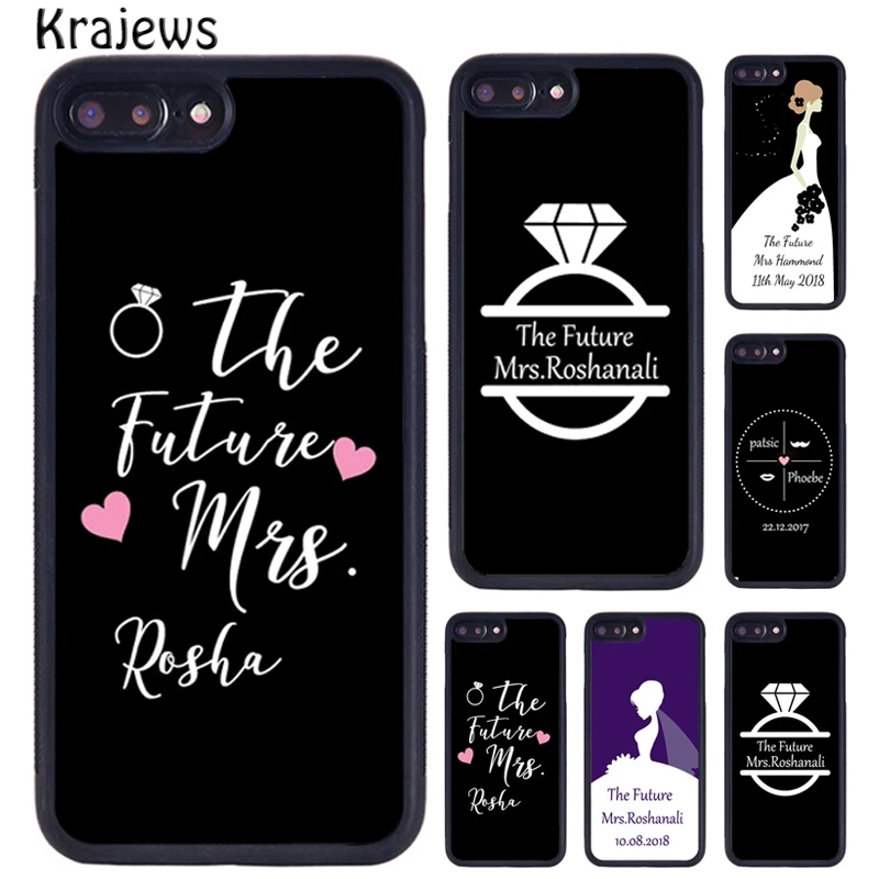 Персональный Свадебный чехол для телефона krajew To Be Bride iPhone X XR XS 11 12 Pro MAX 5 6S 7 8 Plus Samsung