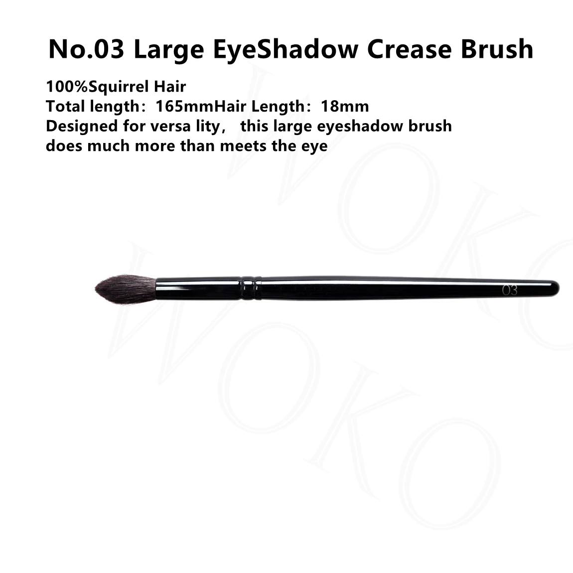 

Large Eyeshadow Crease Brush Eye Shadow Highlighter Crease Makeup Brush High Quality Soft Squirrel Hair Makeup Tool WG-03